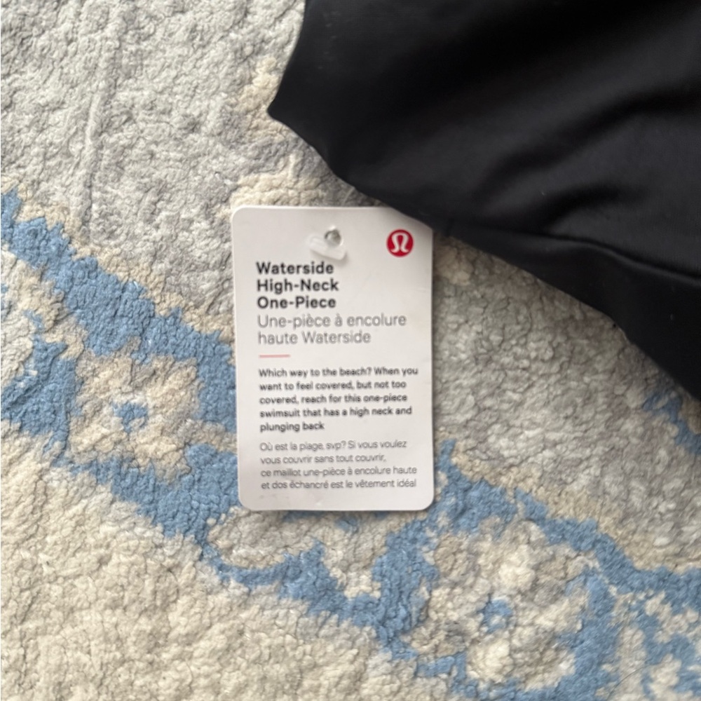 Lululemon Waterside High Neck Swim One-Piece *Medium Coverage Black (NWT) - Picture 9 of 13